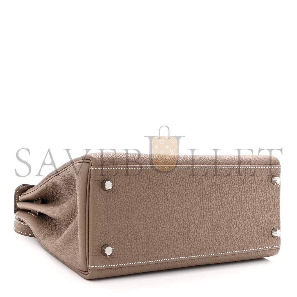 H**mes togo kelly retourne 28 etoupe (28*22*10cm)